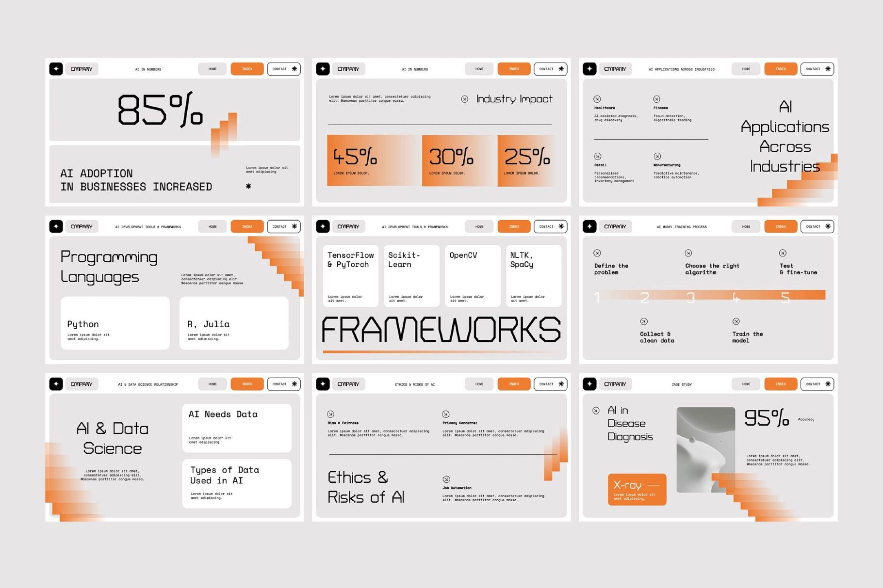 Interactive AI Technology Education Powerpoint