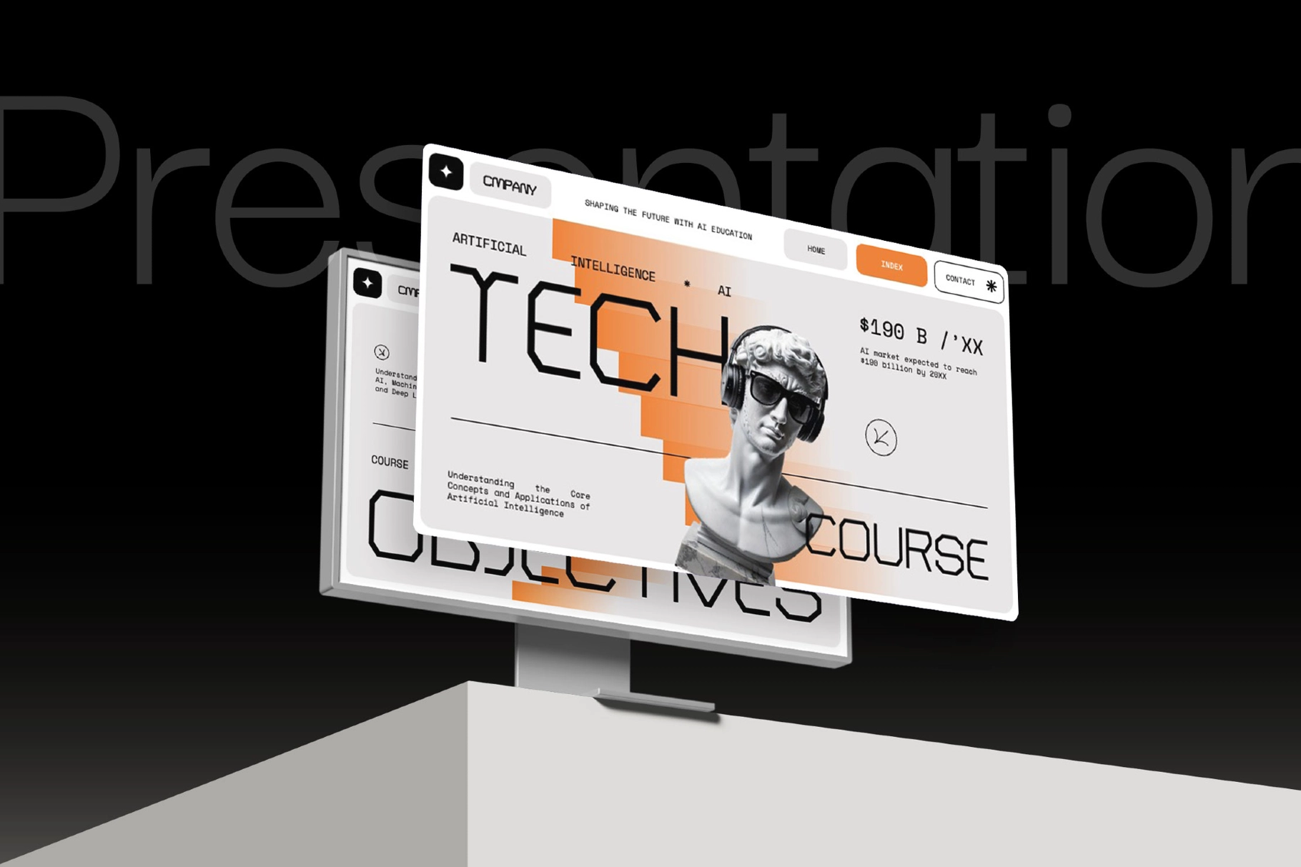 Interactive AI Technology Education Powerpoint