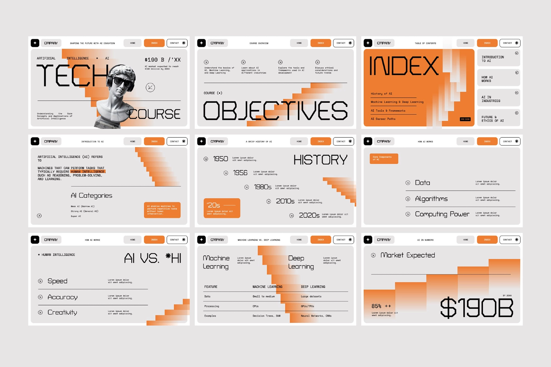 AI Technology Education Keynote Template