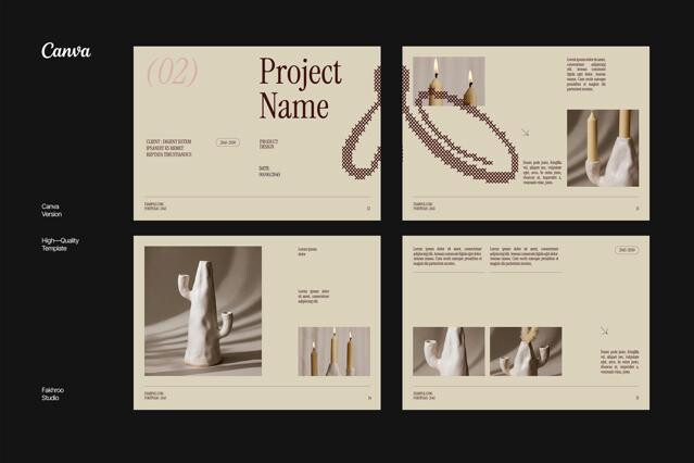 Creative Elegant Portfolio - Canva Template