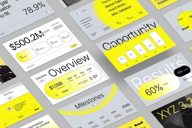 Modern Minimalist Business Pitch Deck Presentation