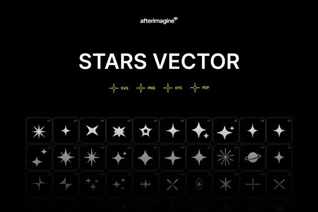 Stars Vector Icons Pack