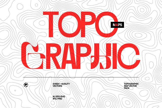 Topographic Map Vector Pack