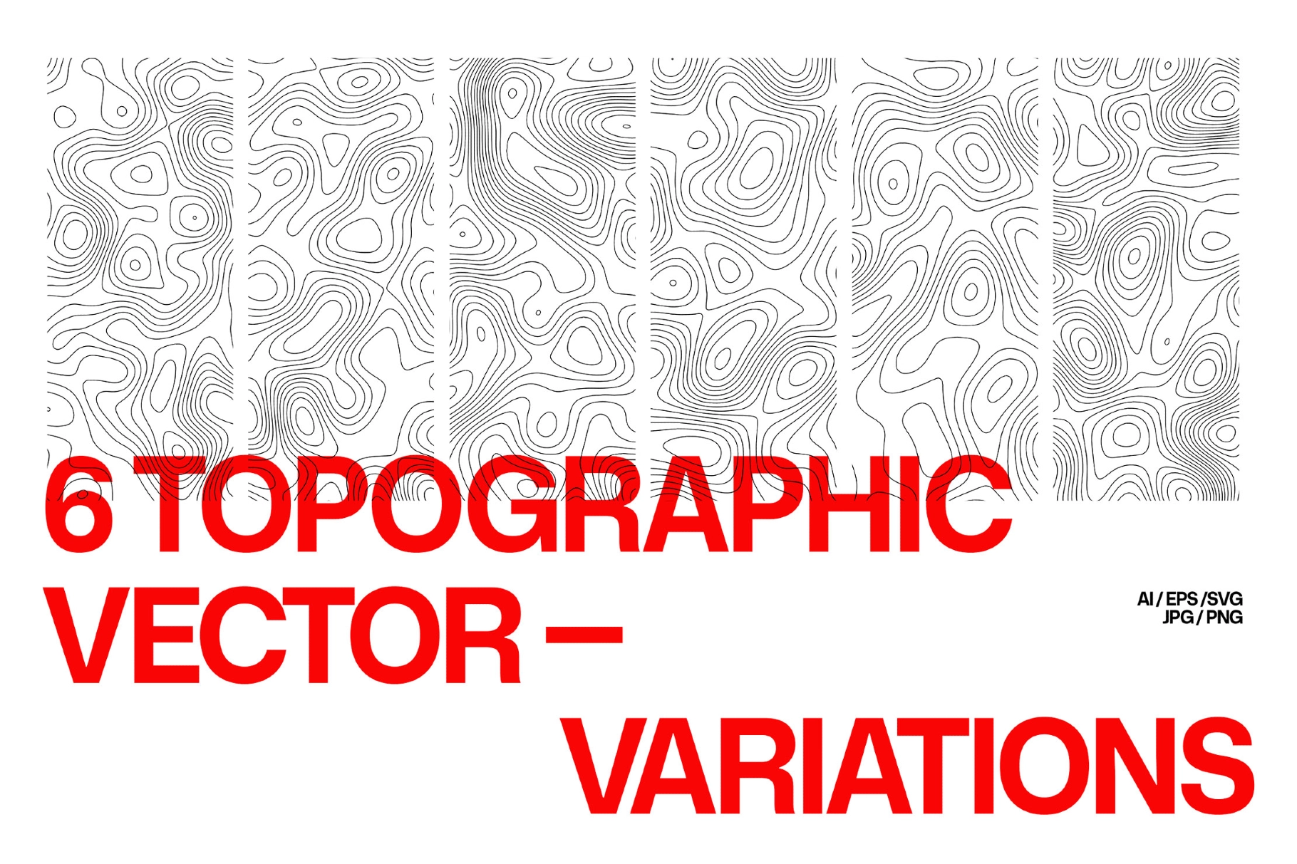 Topographic Map Vector Pack