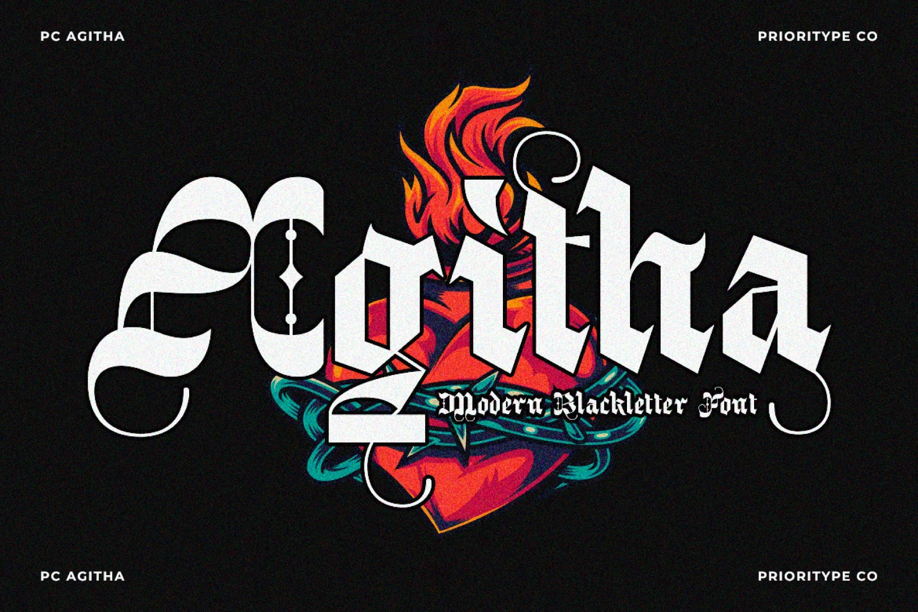 PC Agitha – Modern Blackletter Font