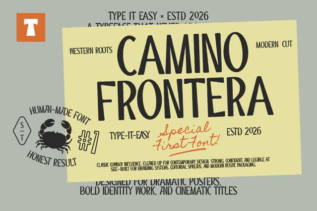 ST Camino Frontera - Modern Western Display Font