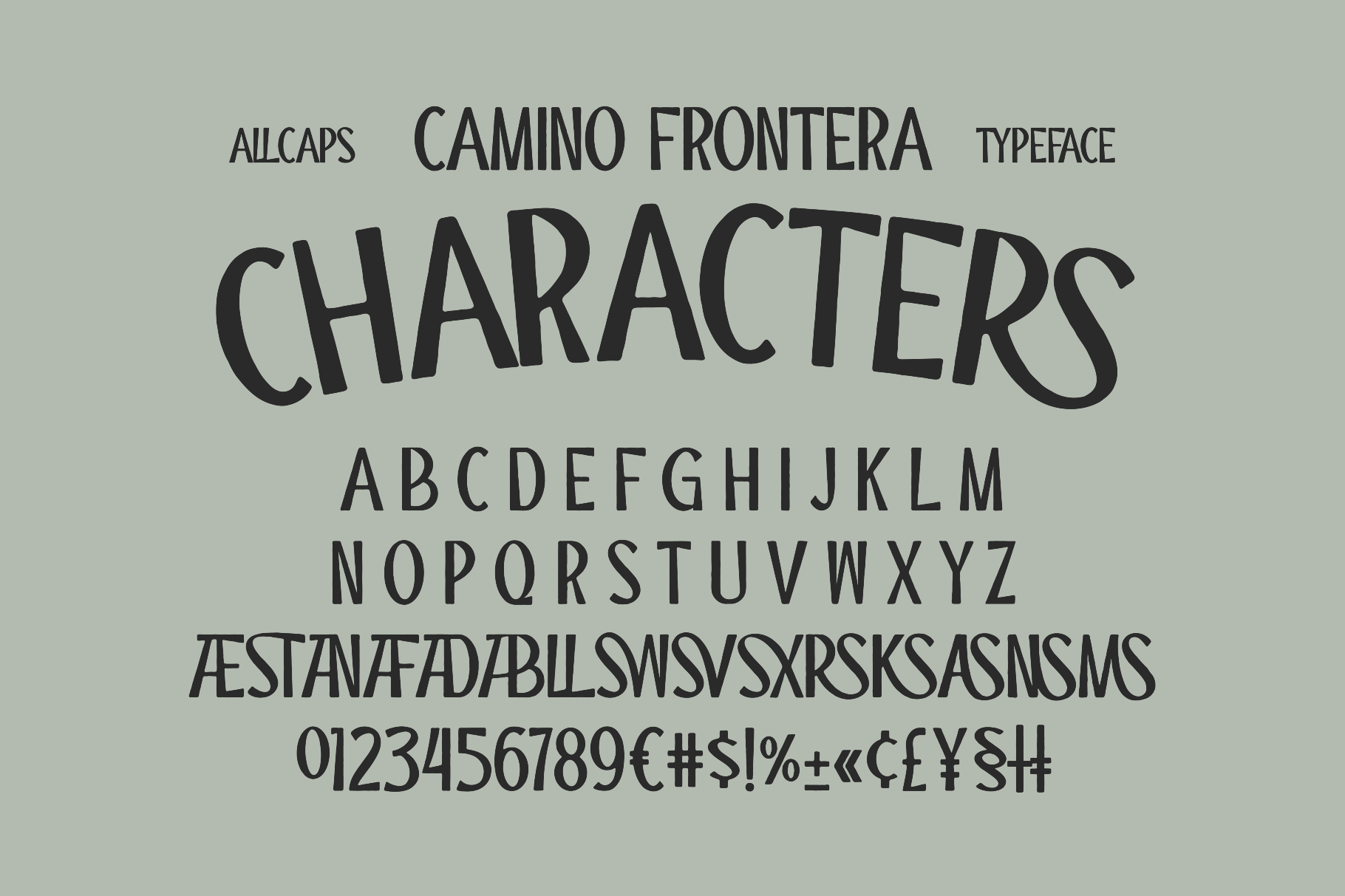 ST Camino Frontera - Modern Western Display Font
