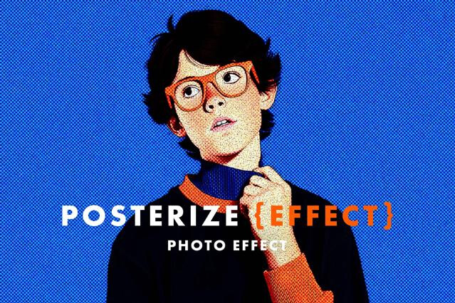Posterize Dots Photo Effect