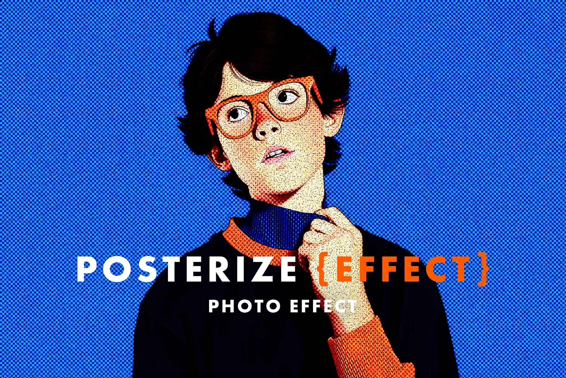 Posterize Dots Photo Effect