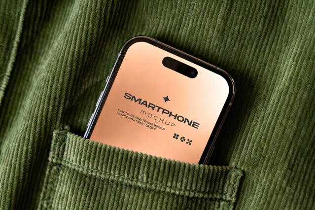 iPhone Mockup in Pocket