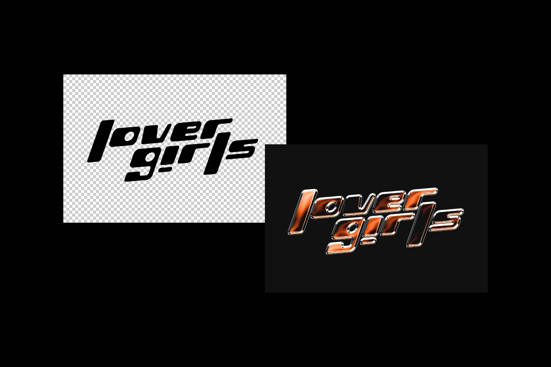 Gloss Metal Text Effect