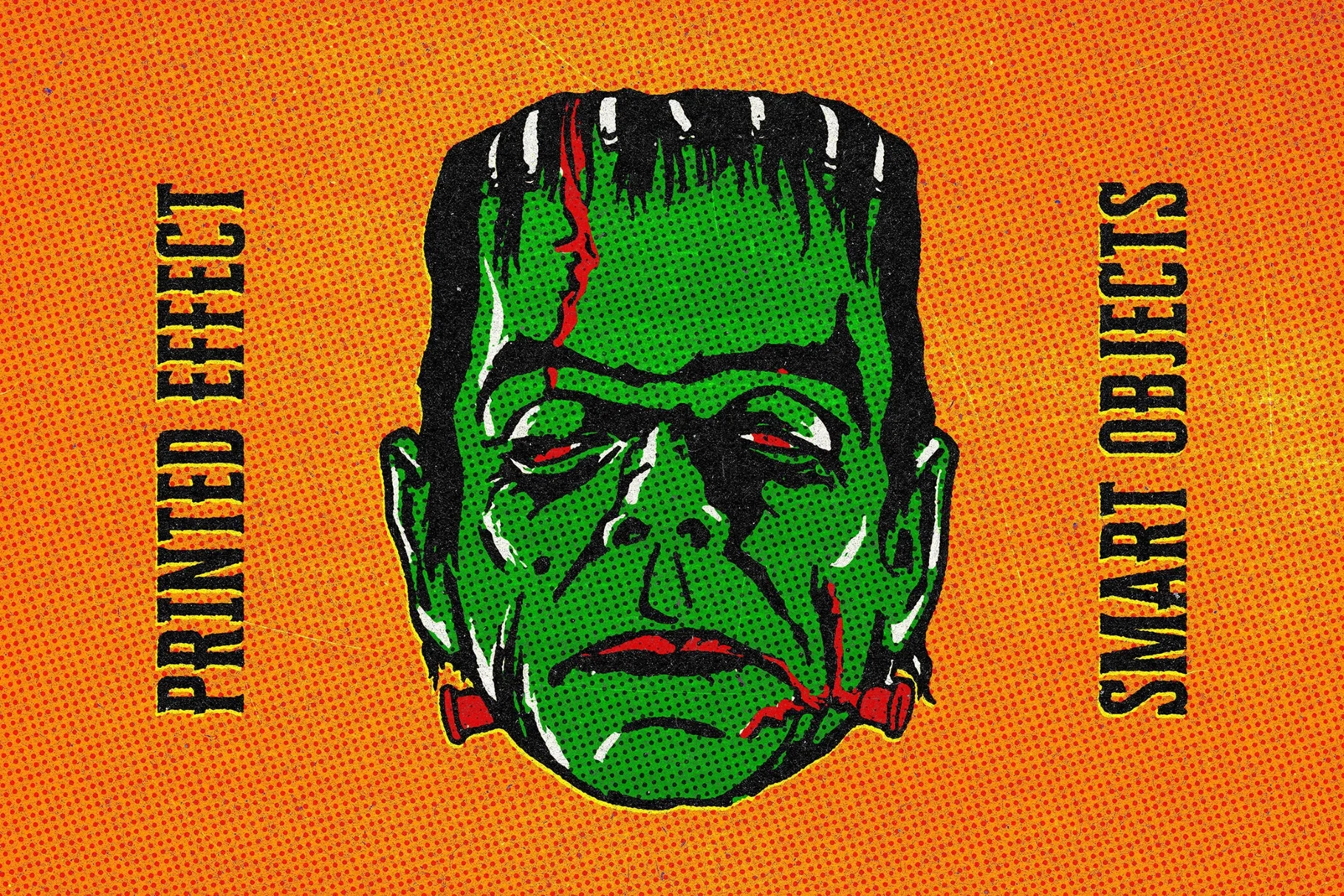 Halftone Printing Effect