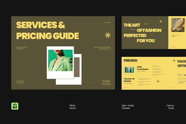 Services and Pricing Guide for Affinity Template