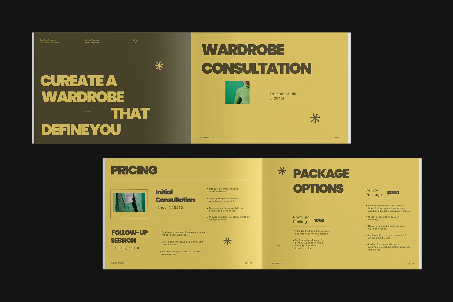 Services and Pricing Guide for Affinity Template