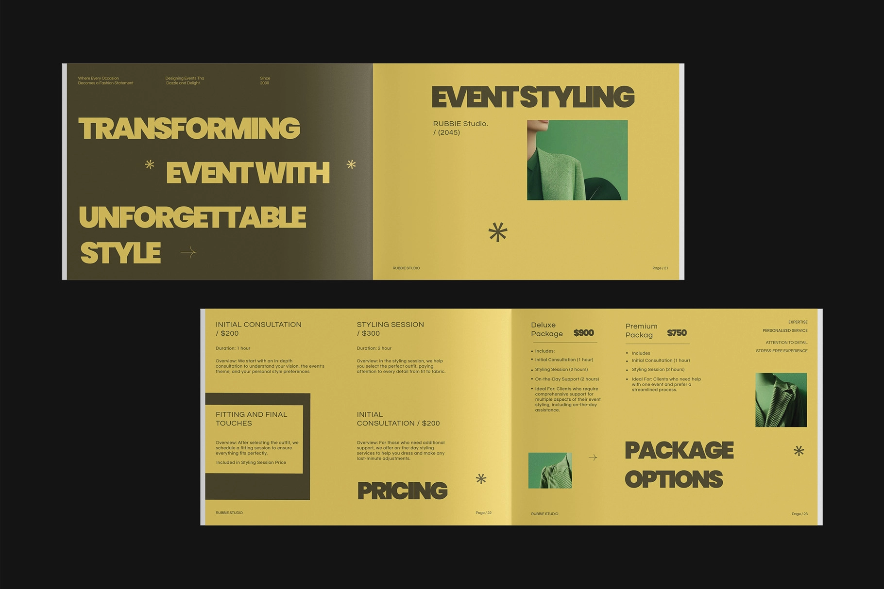 Services and Pricing Guide for Affinity Template