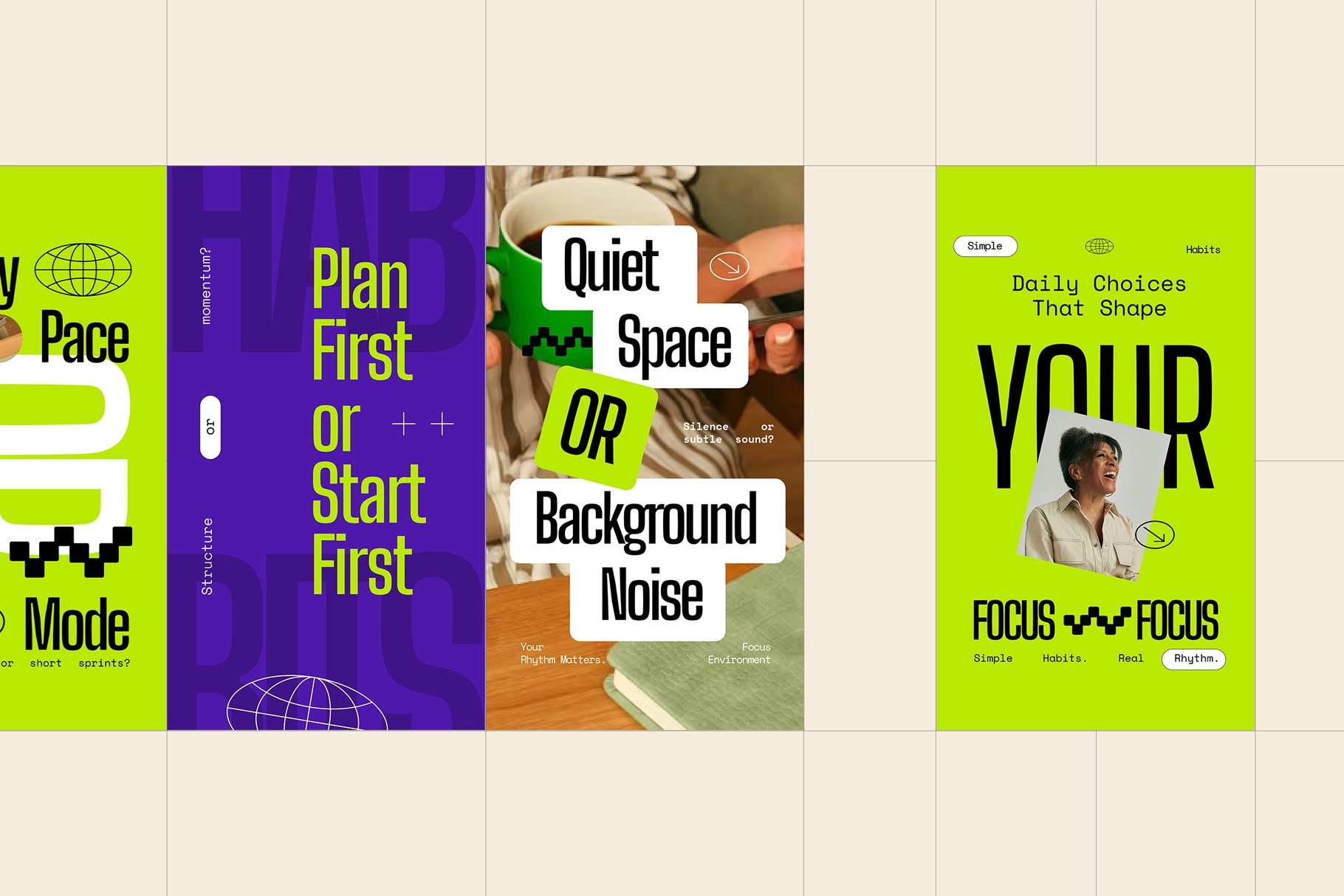 Work and Focus Choices Instagram (AI, EPS, PSD)