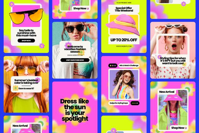 Summer Fashion Instagram Template Pack