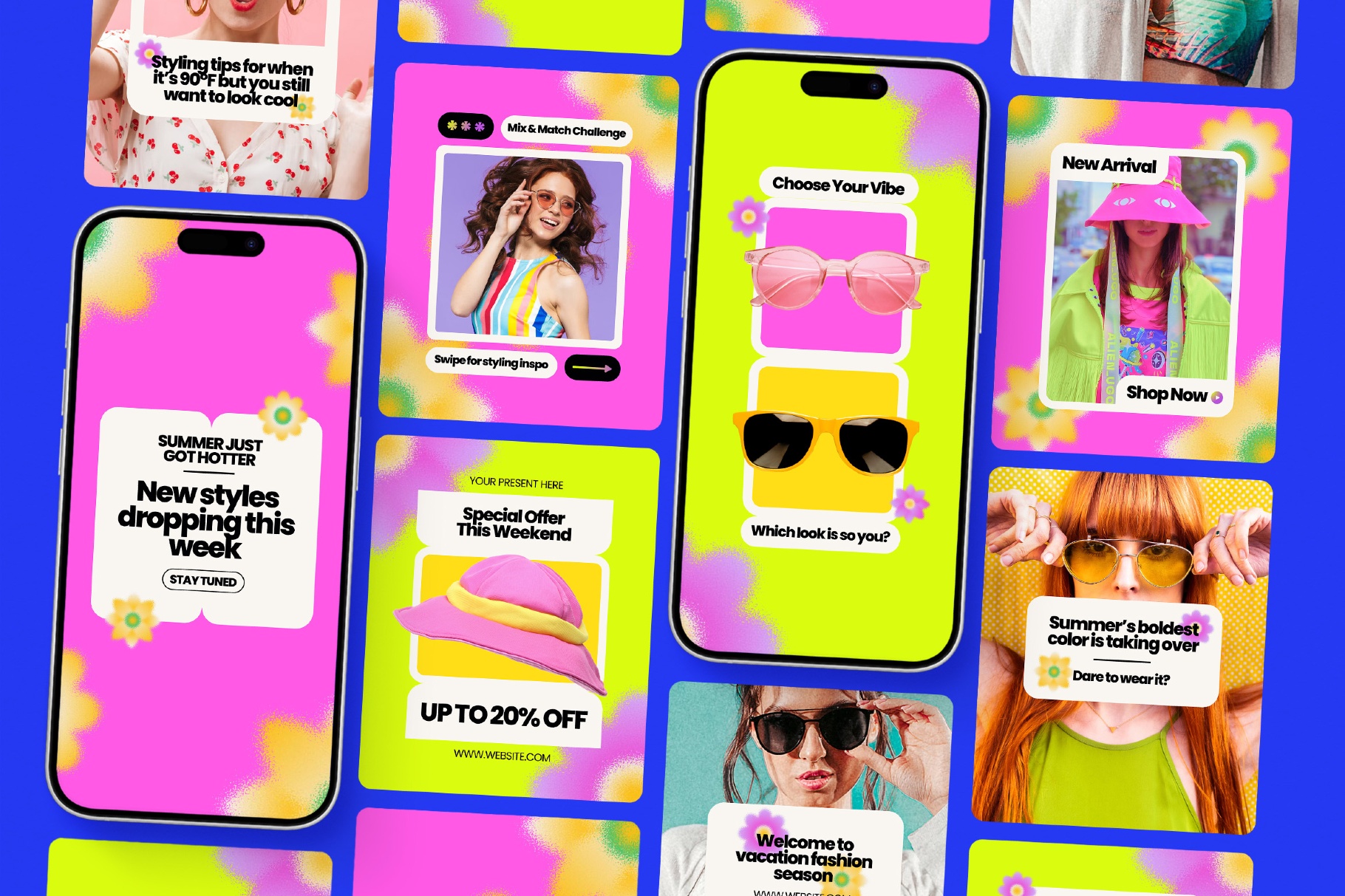 Summer Fashion Instagram Template Pack