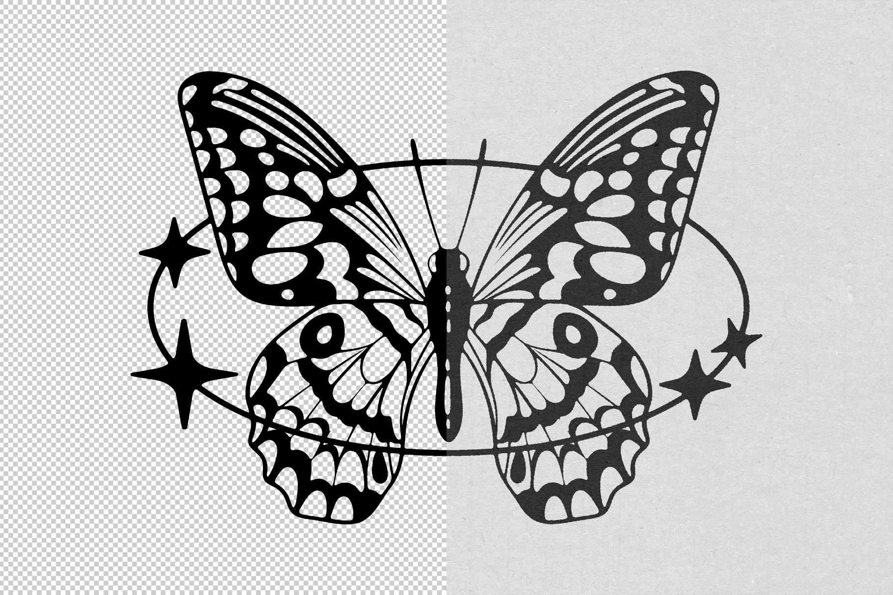 Ink Bleed Photo & Text Effect