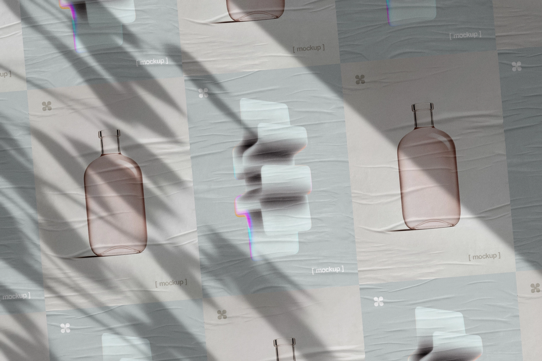 Wheatpaste Glued Posters Mockup