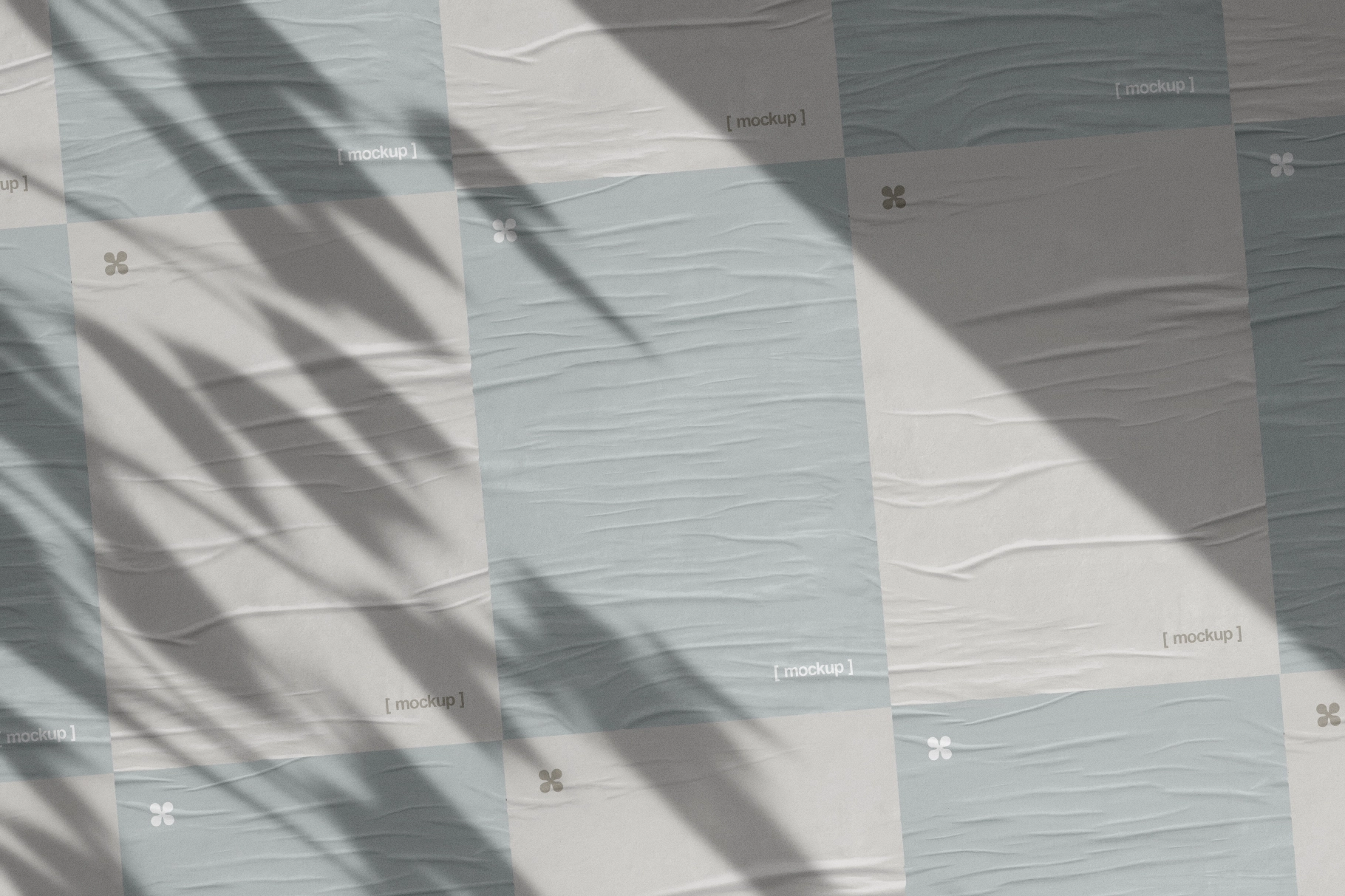 Wheatpaste Glued Posters Mockup