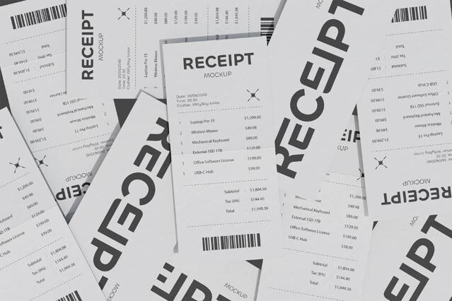 Receipt Mockup