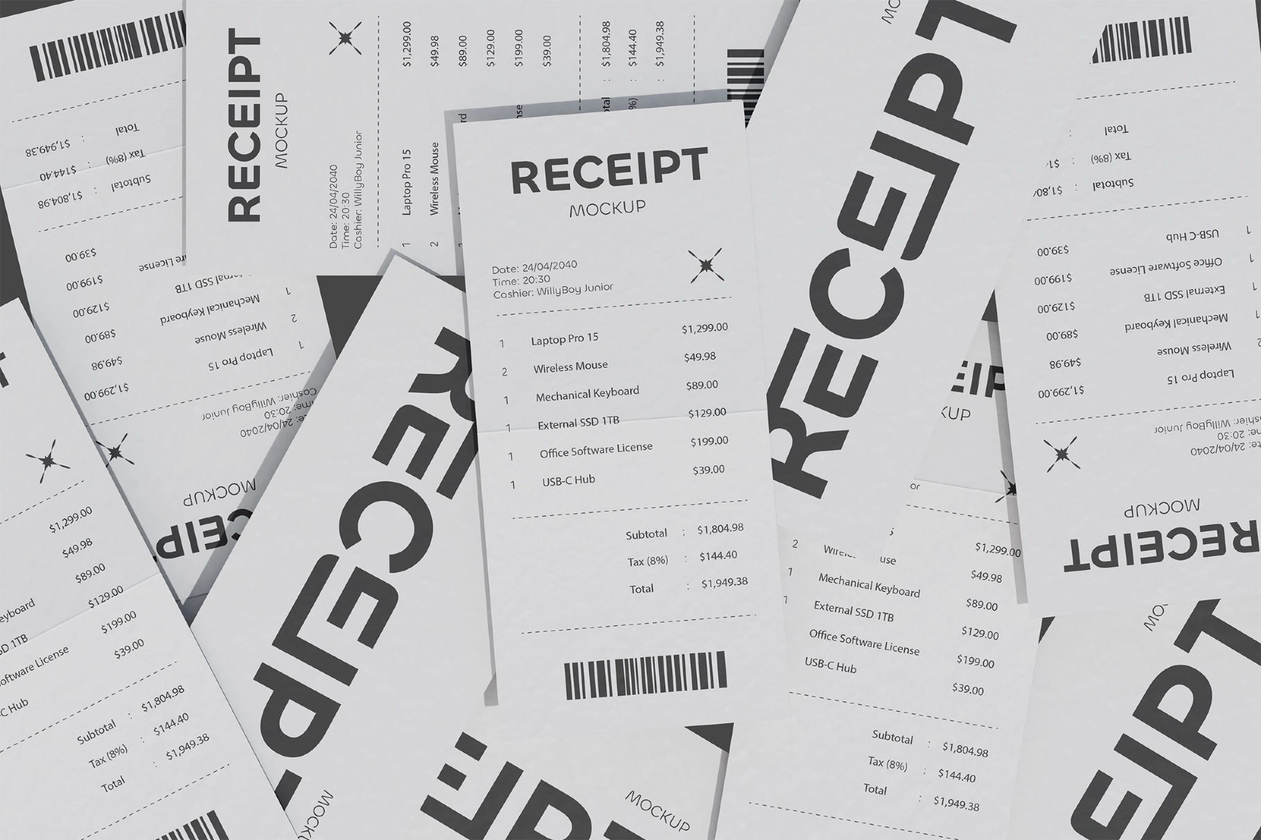 Receipt Mockup