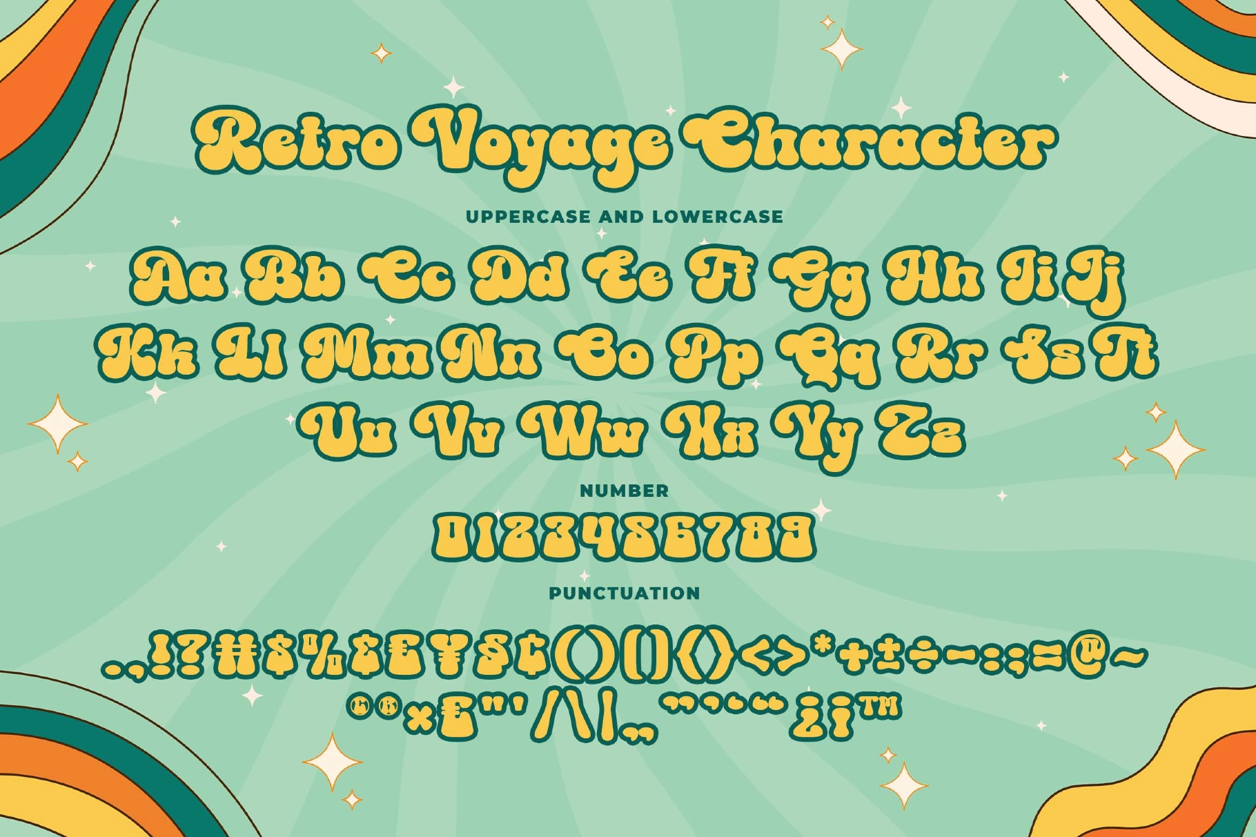 Retro Voyage a Groovy Font