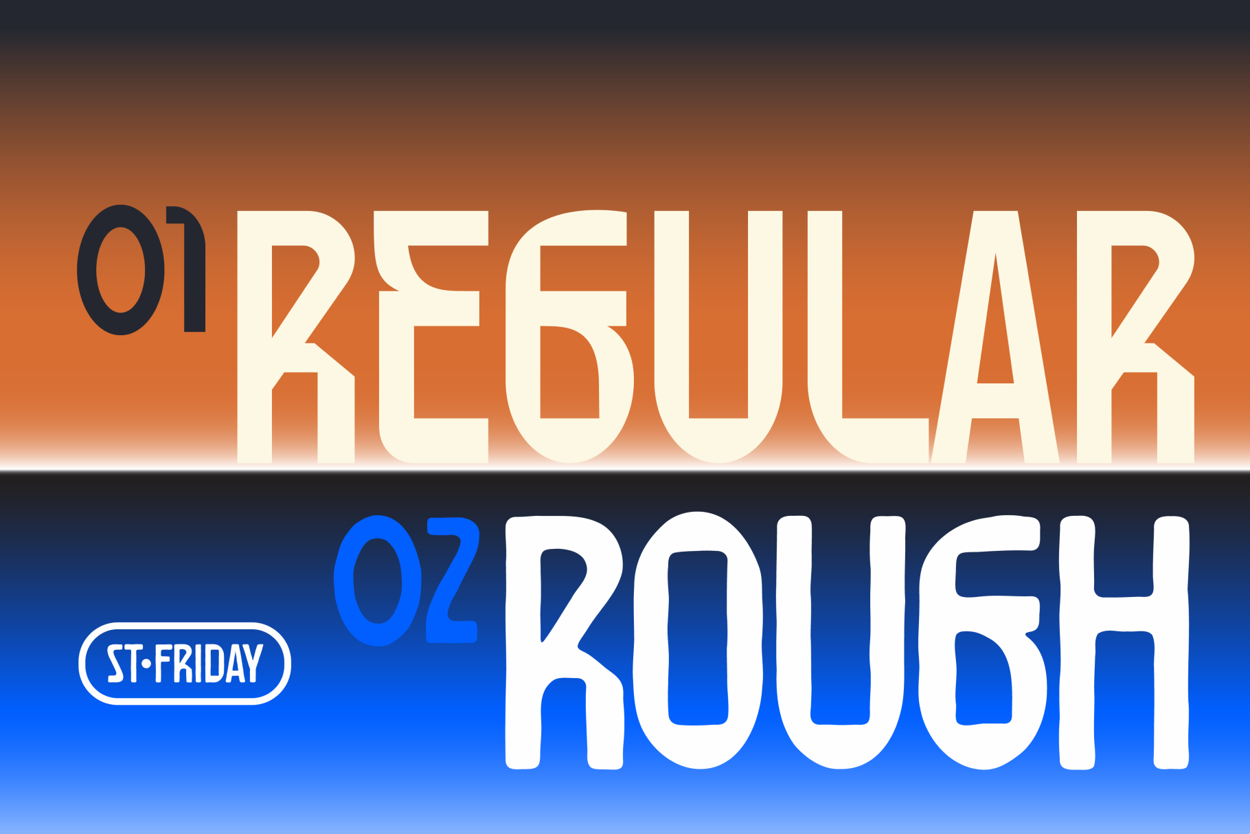 ST Friday - All Caps Display Typeface