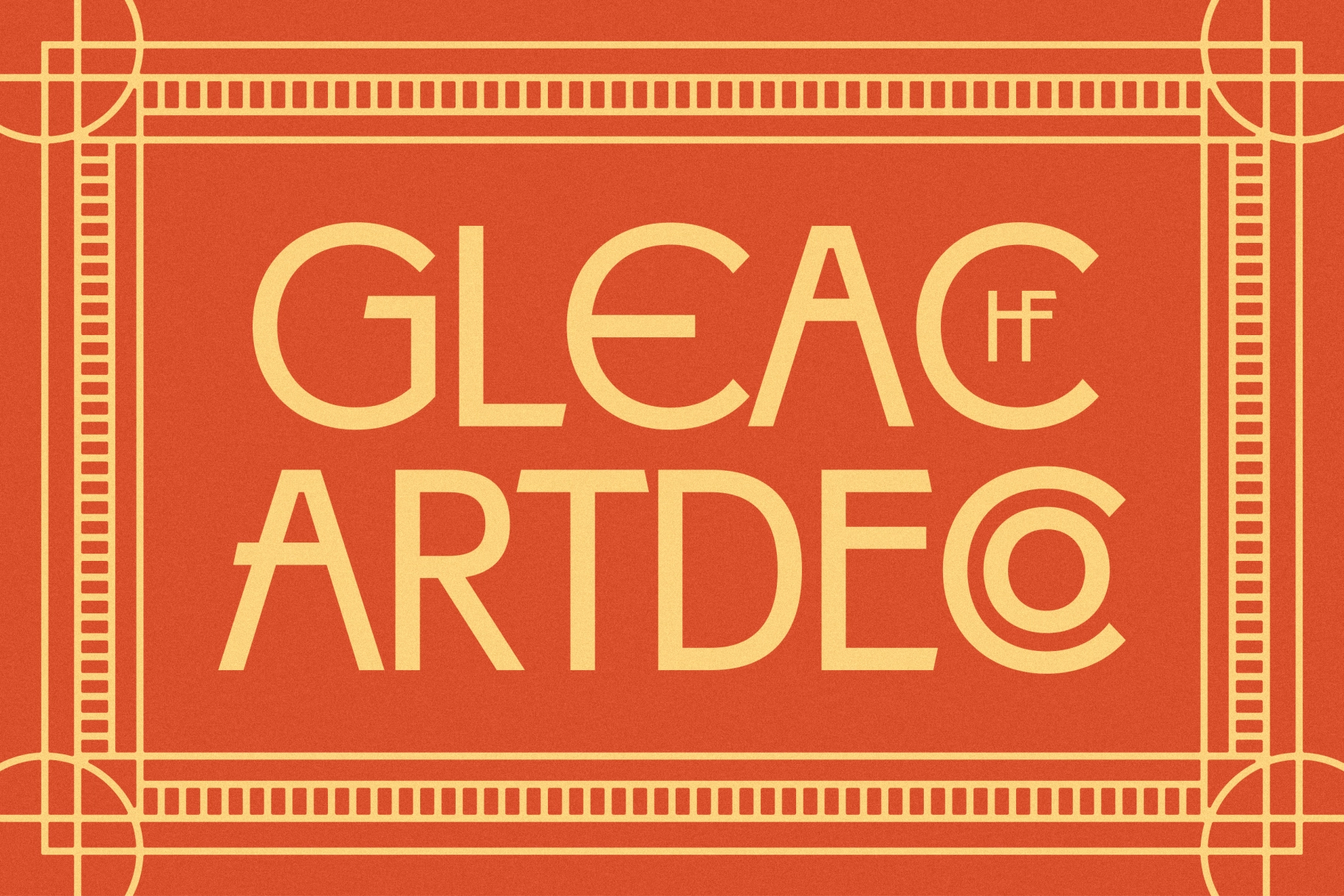 Gleac HF – Art Deco Display Font (4 Styles)