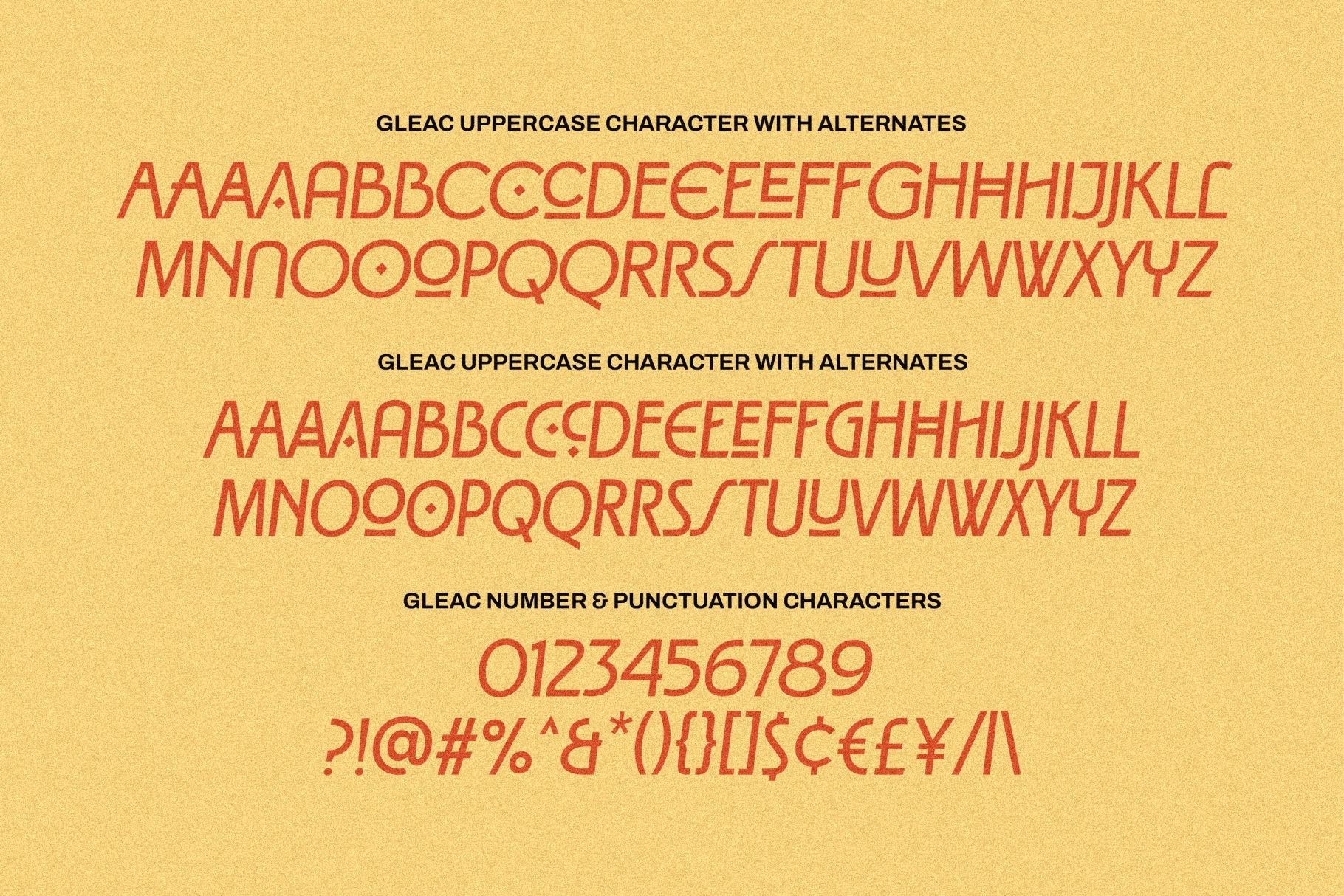 Gleac HF – Art Deco Display Font (4 Styles)