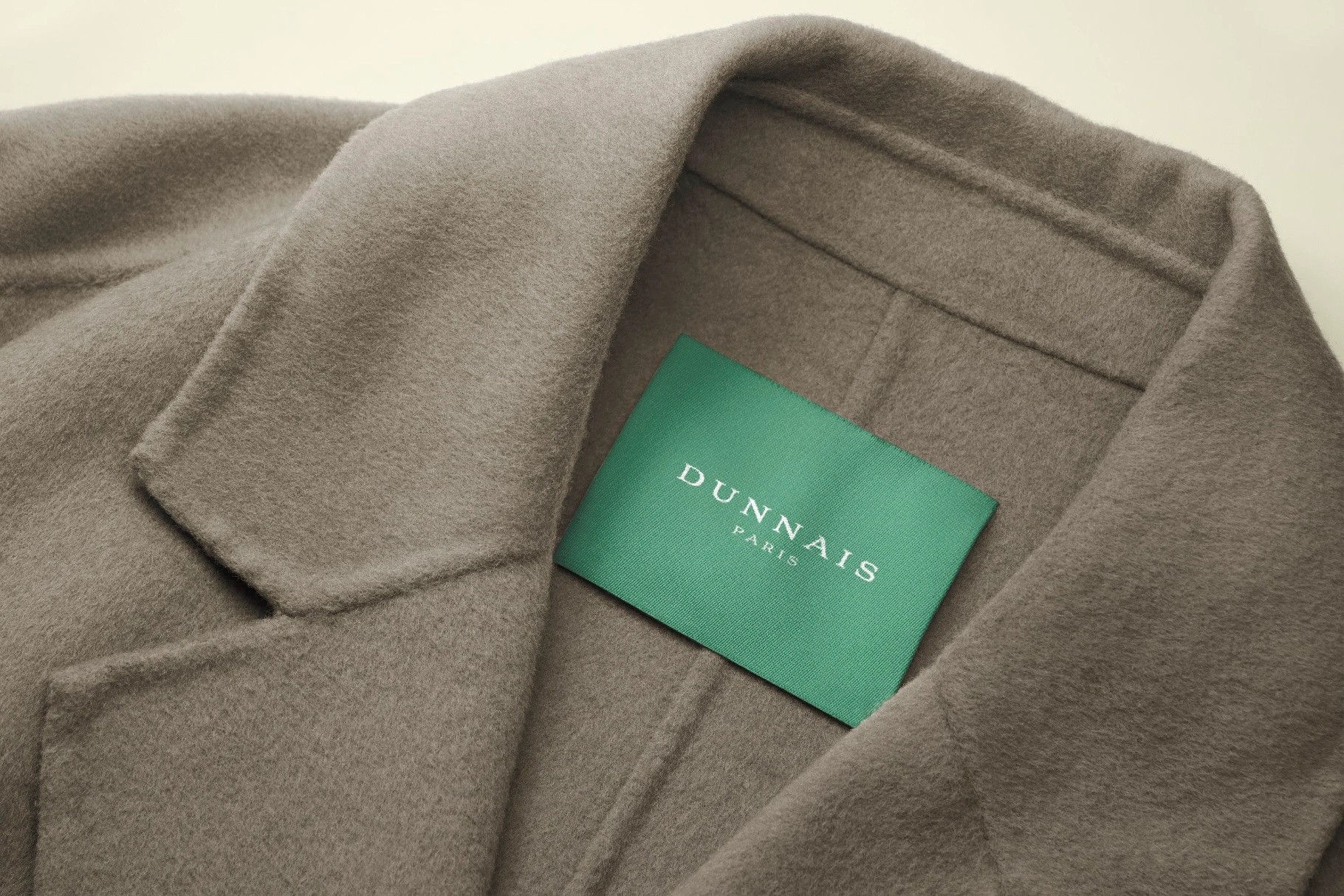 Overcoat Collar Tag Mockup