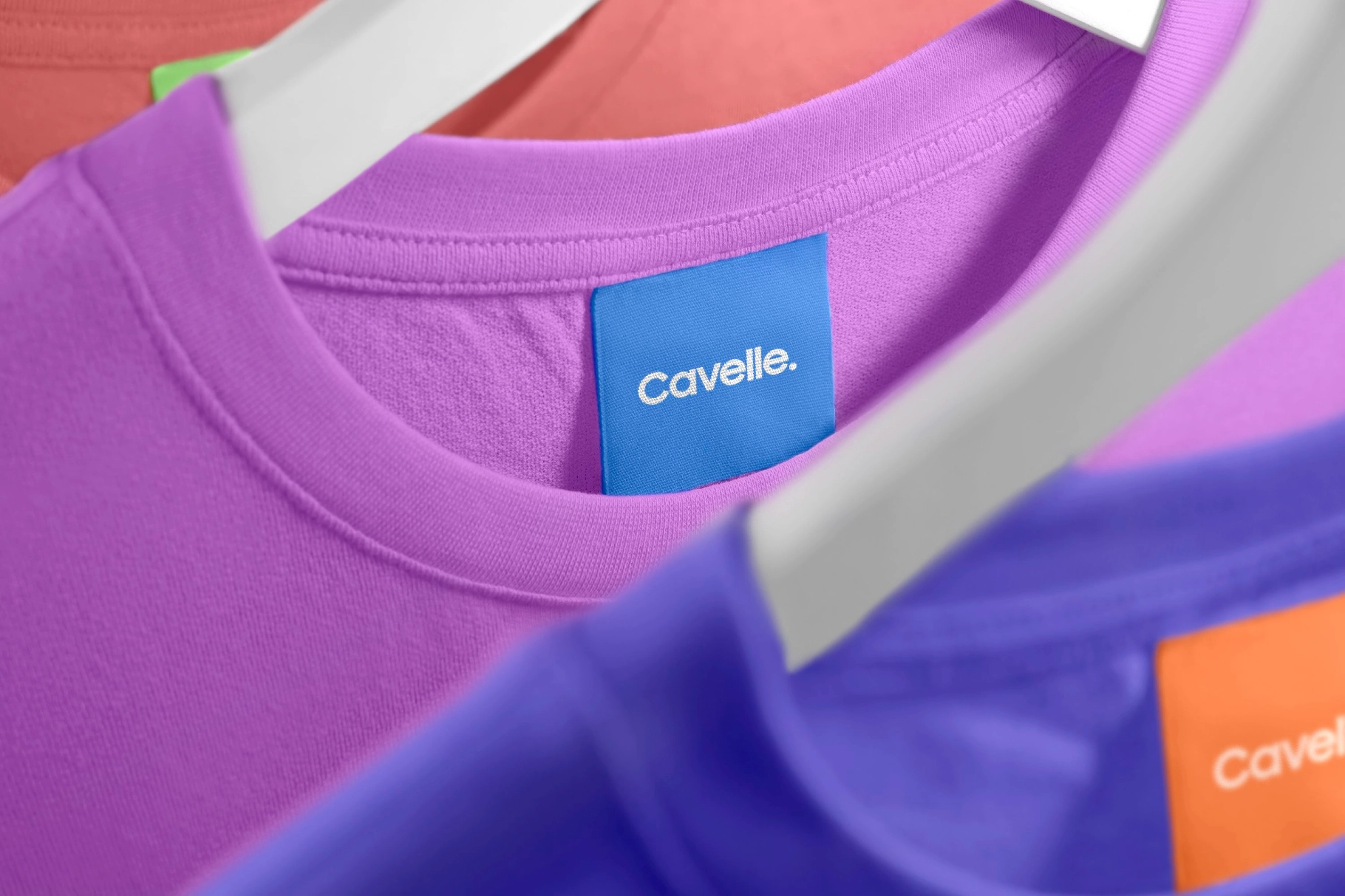 Apparel Rail Crew Neck Tag Mockup