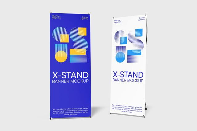 X-Stand Banner Mockup