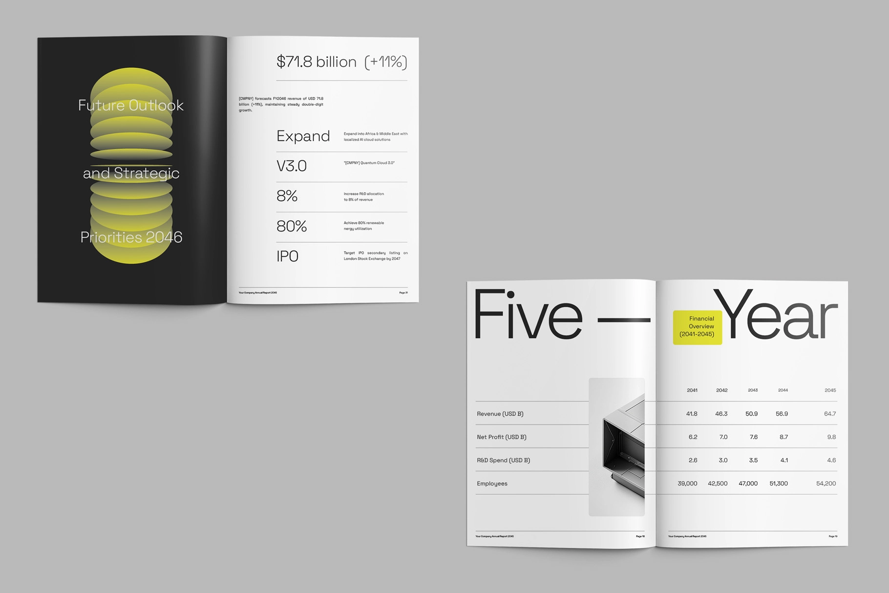 BLENN - Minimalist Annual Report Ms. Word Template