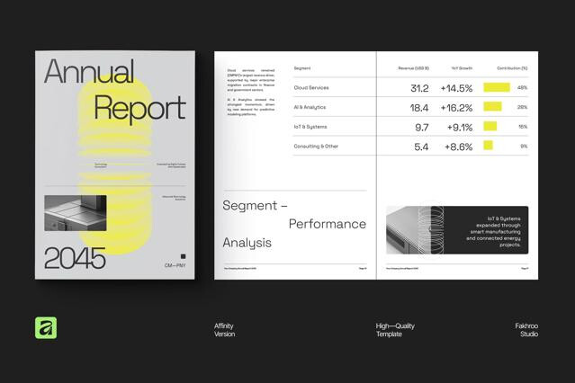Gradient-futuristic Annual Report - Affinity