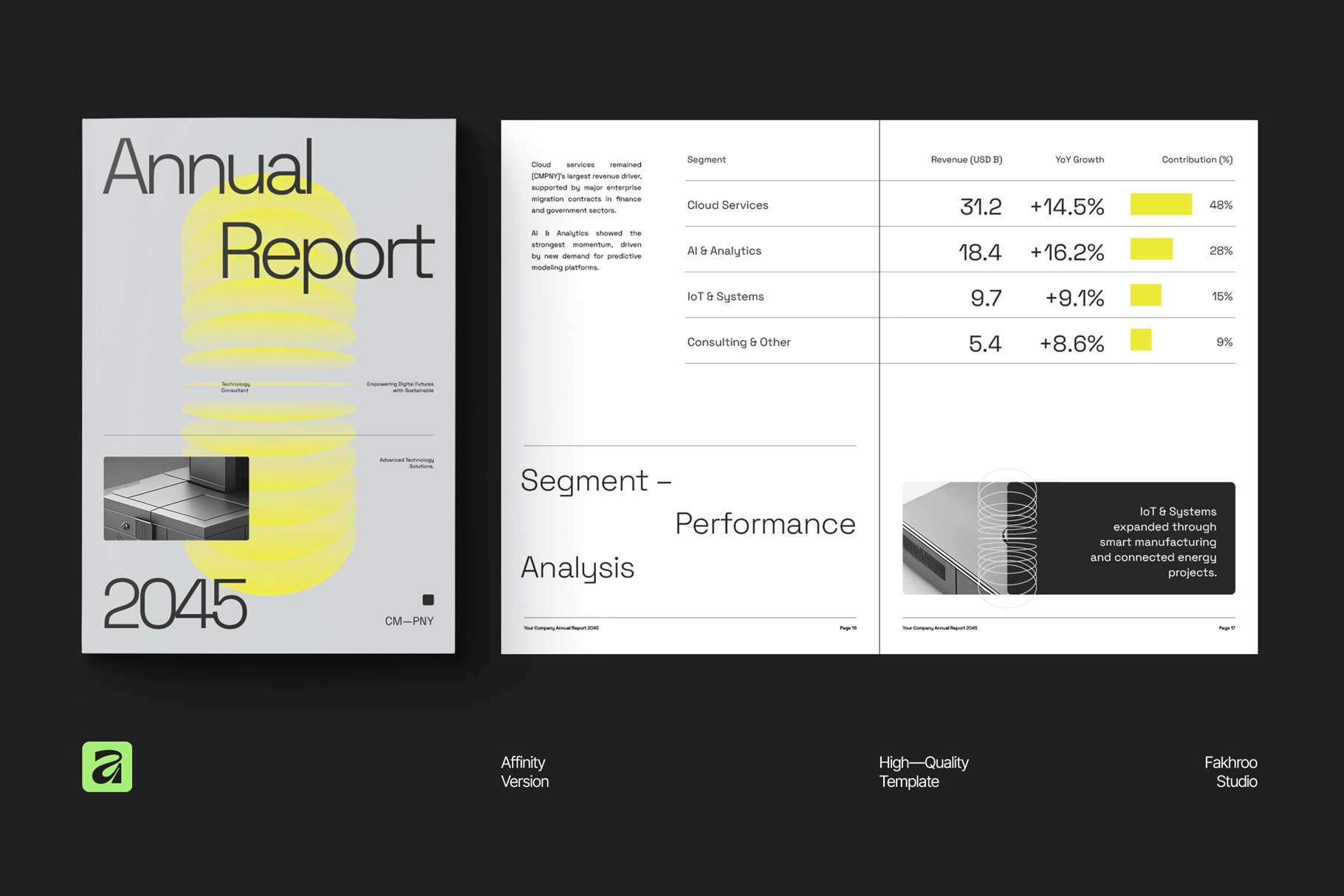 Gradient-futuristic Annual Report - Affinity