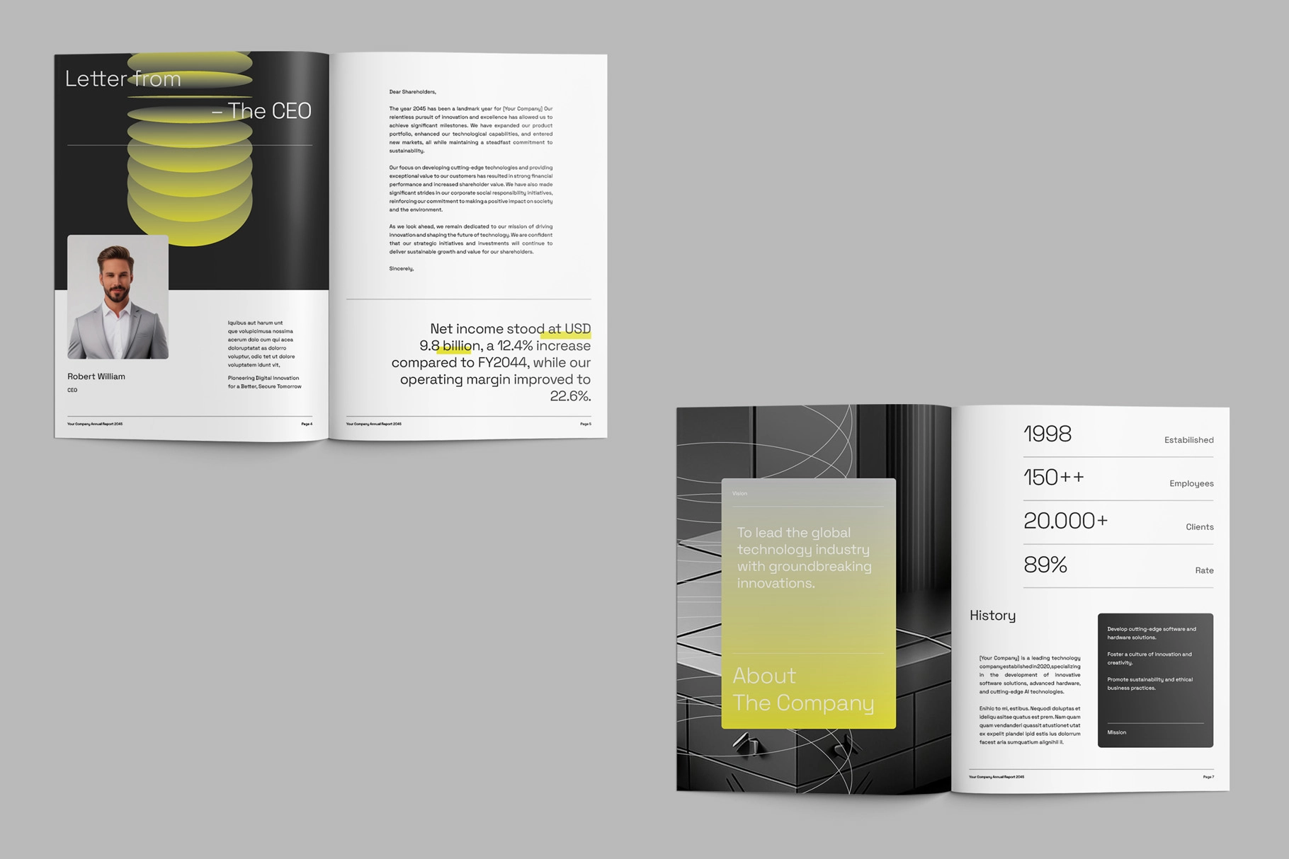 Gradient-futuristic Annual Report - Affinity