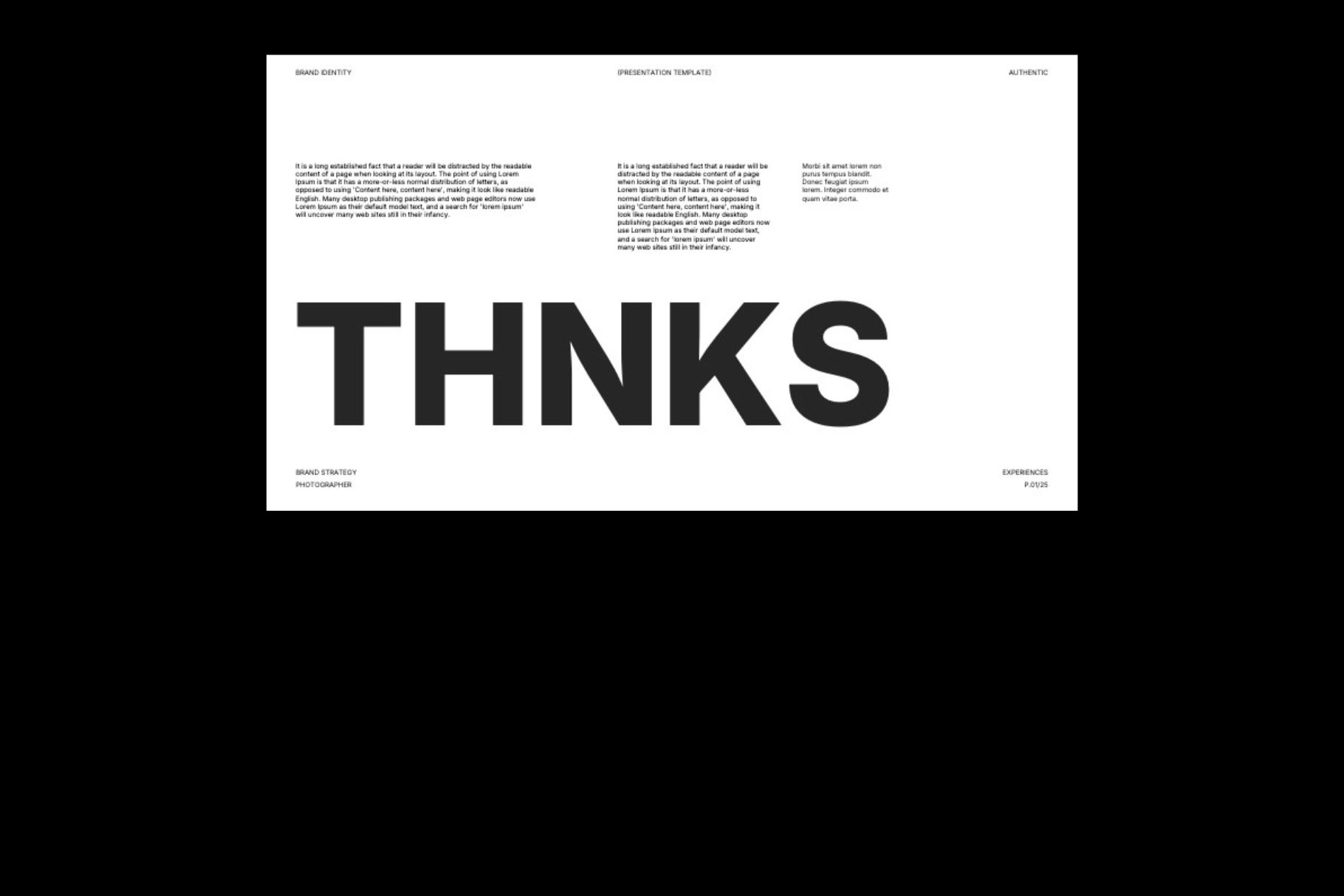 Minimalist Brand Portfolio PowerPoint Template