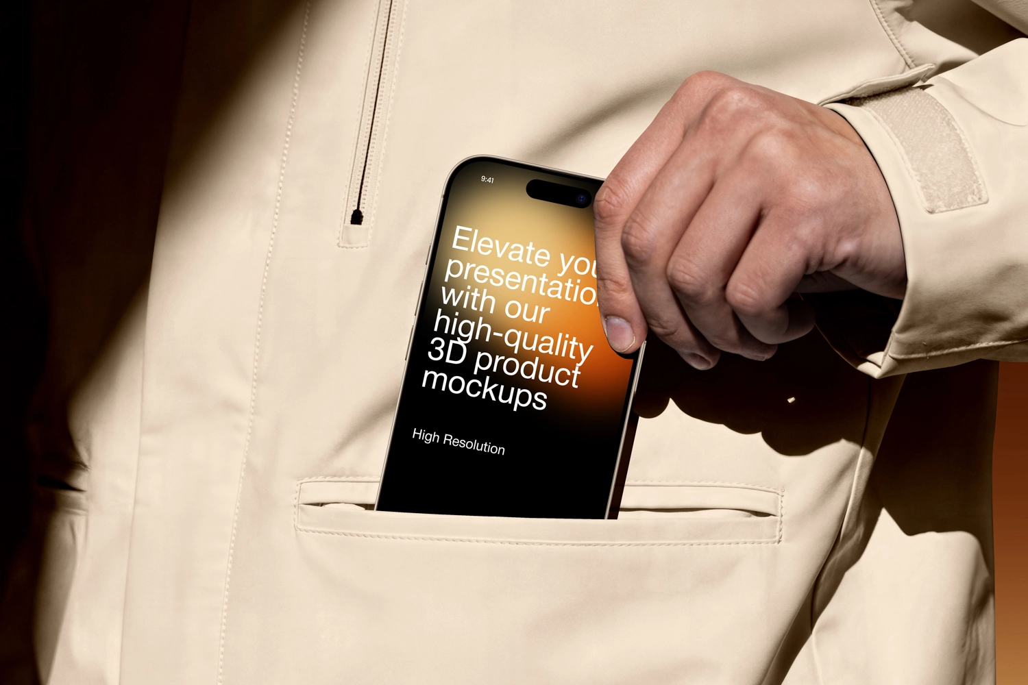 iPhone 17 Pro Max Mockup in Pocket