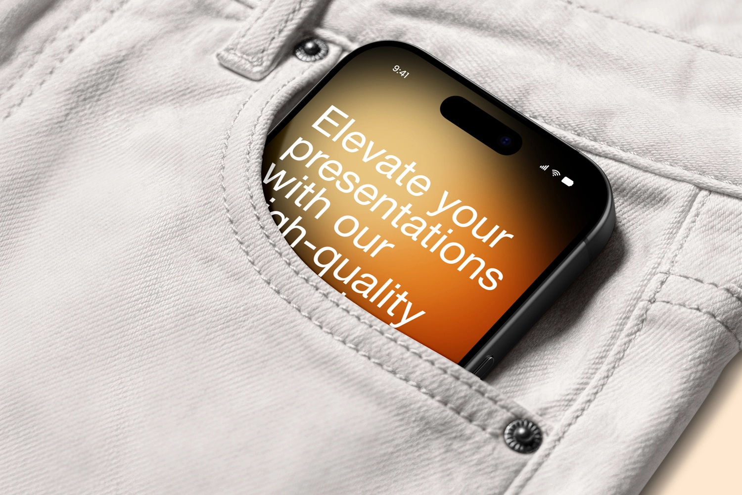 iPhone 17 Pro Max Mockup in Pocket