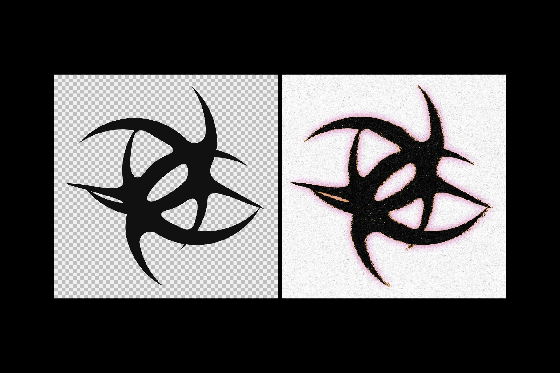 Distortion Paper Print Effect