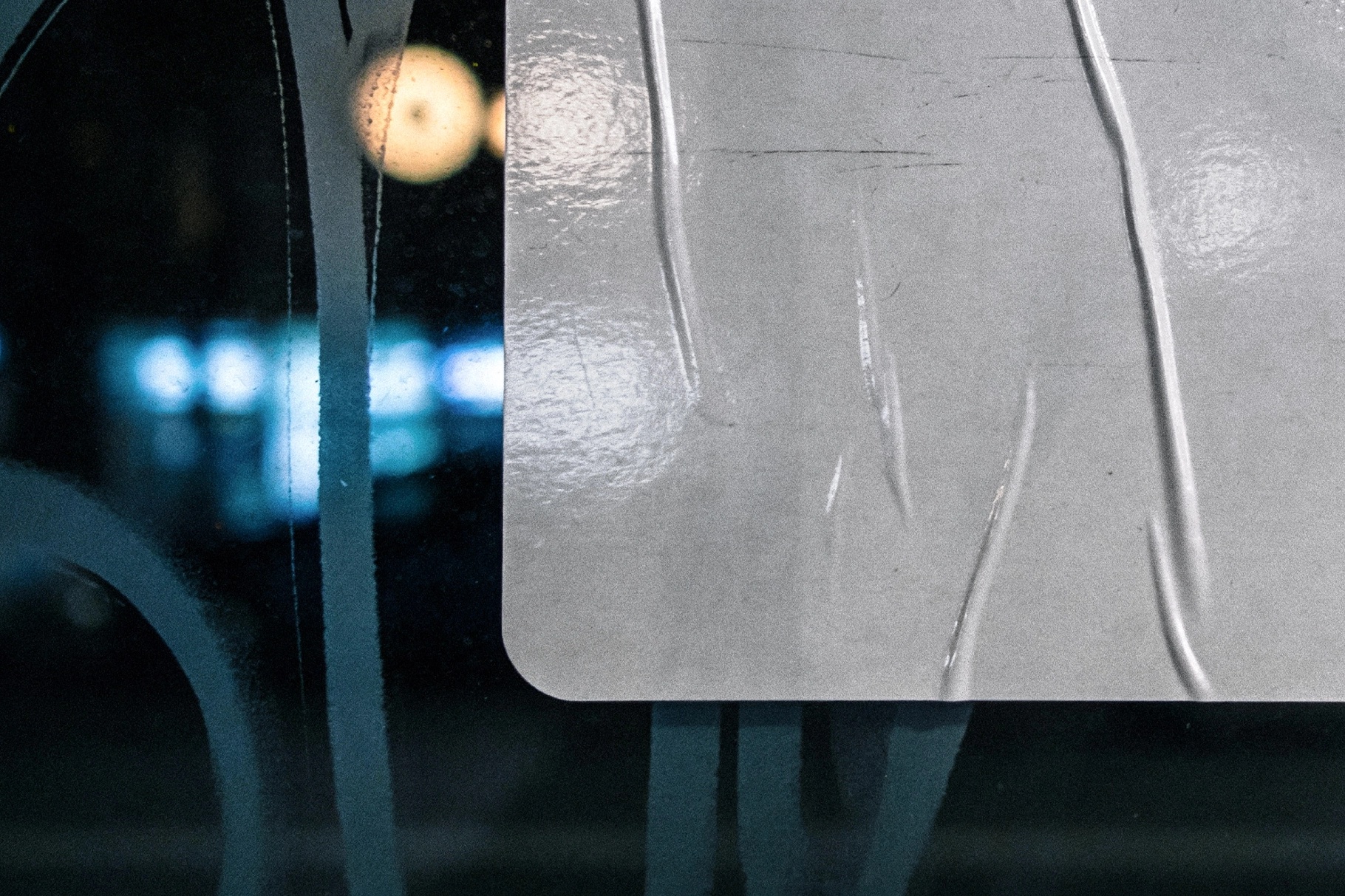 Vinyl Sticker Mockup on Glass