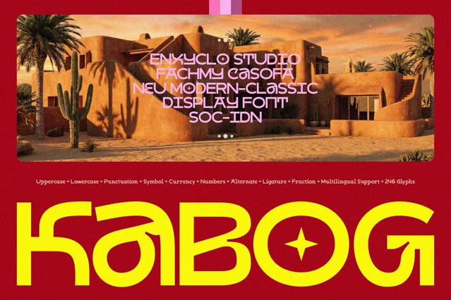 Kabog - Modern Classic Display Font