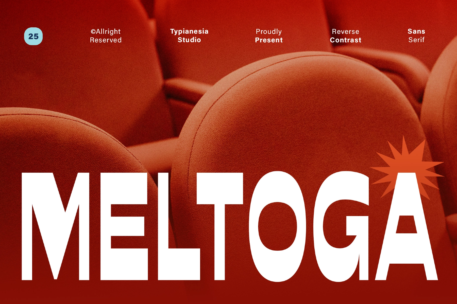 Meltoga - Bold Retro Condensed Sans
