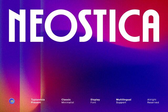 Neostica - Bold Geometric Sans Serif