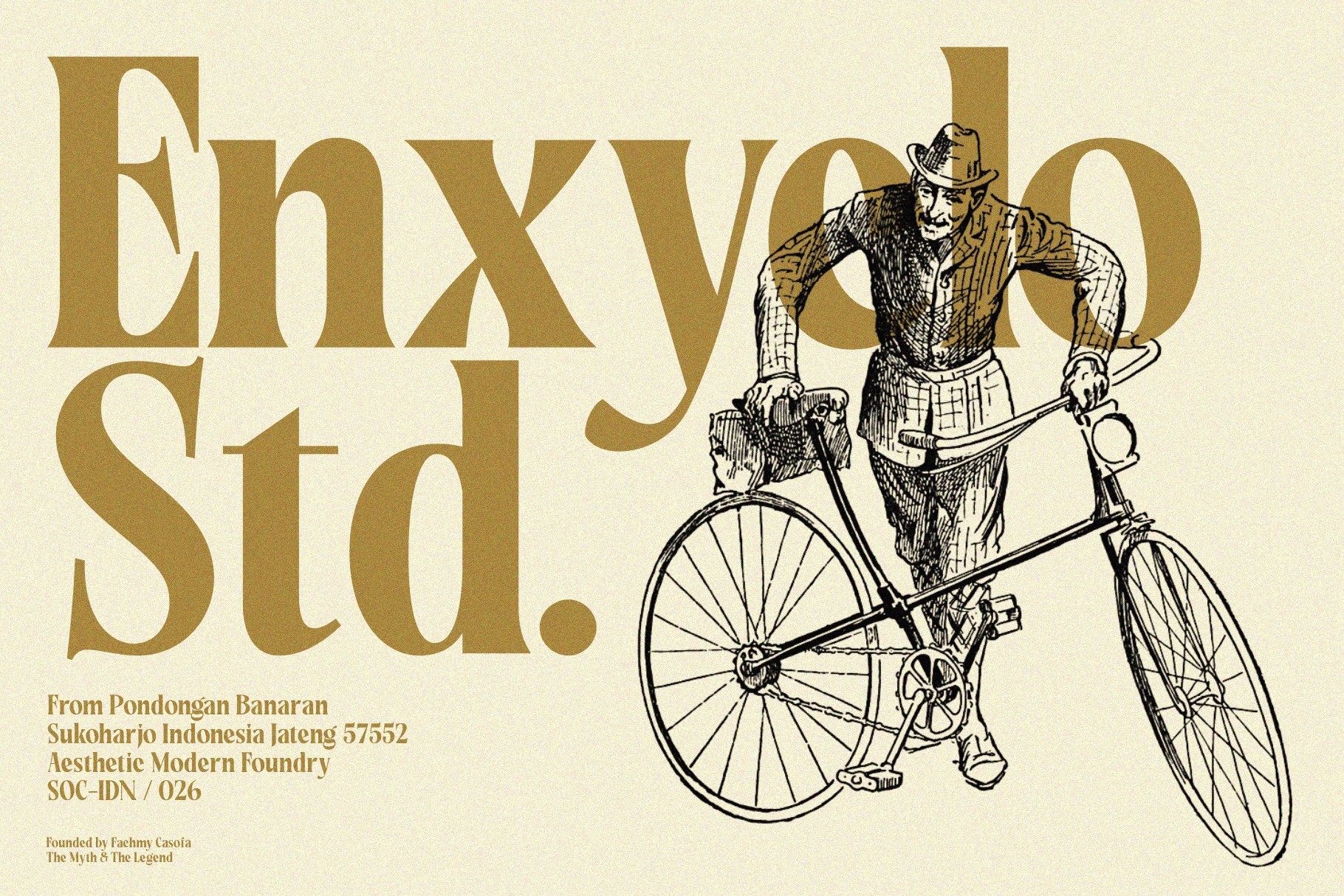 Rakizen Bisrony - Vintage Elegant Serif Font