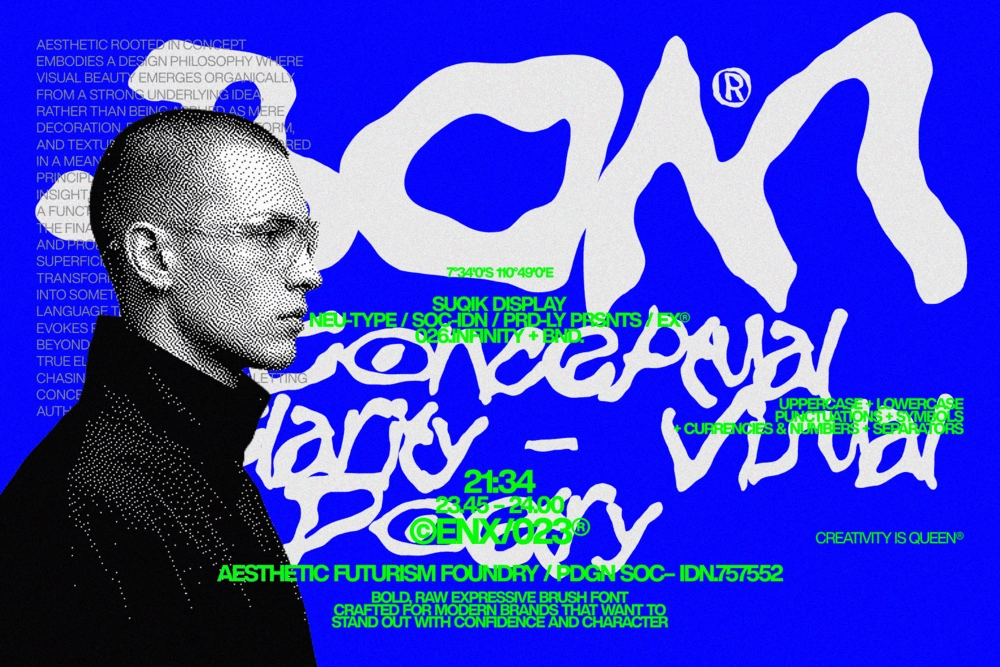 Suqik - Raw Graffiti Display Font