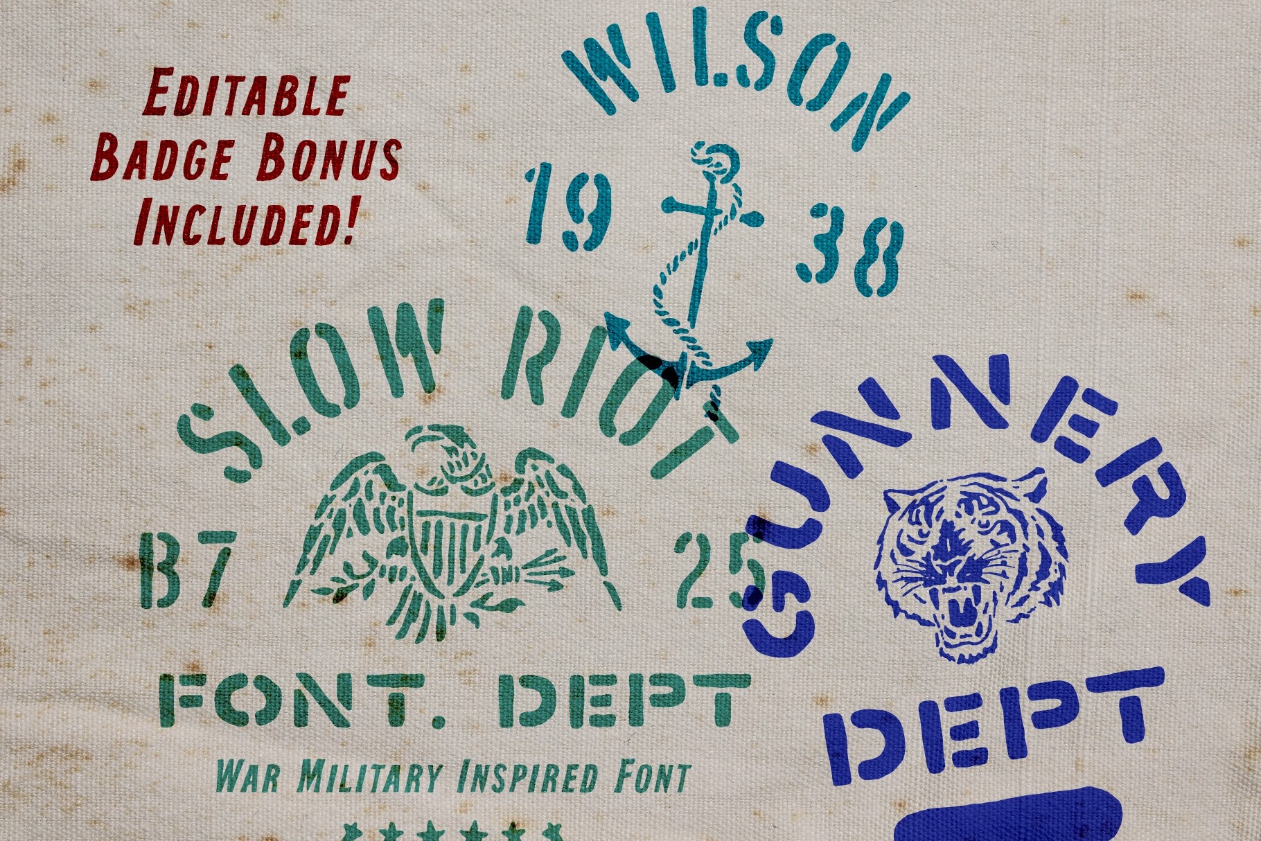 Slow Riot Stencil Fonts