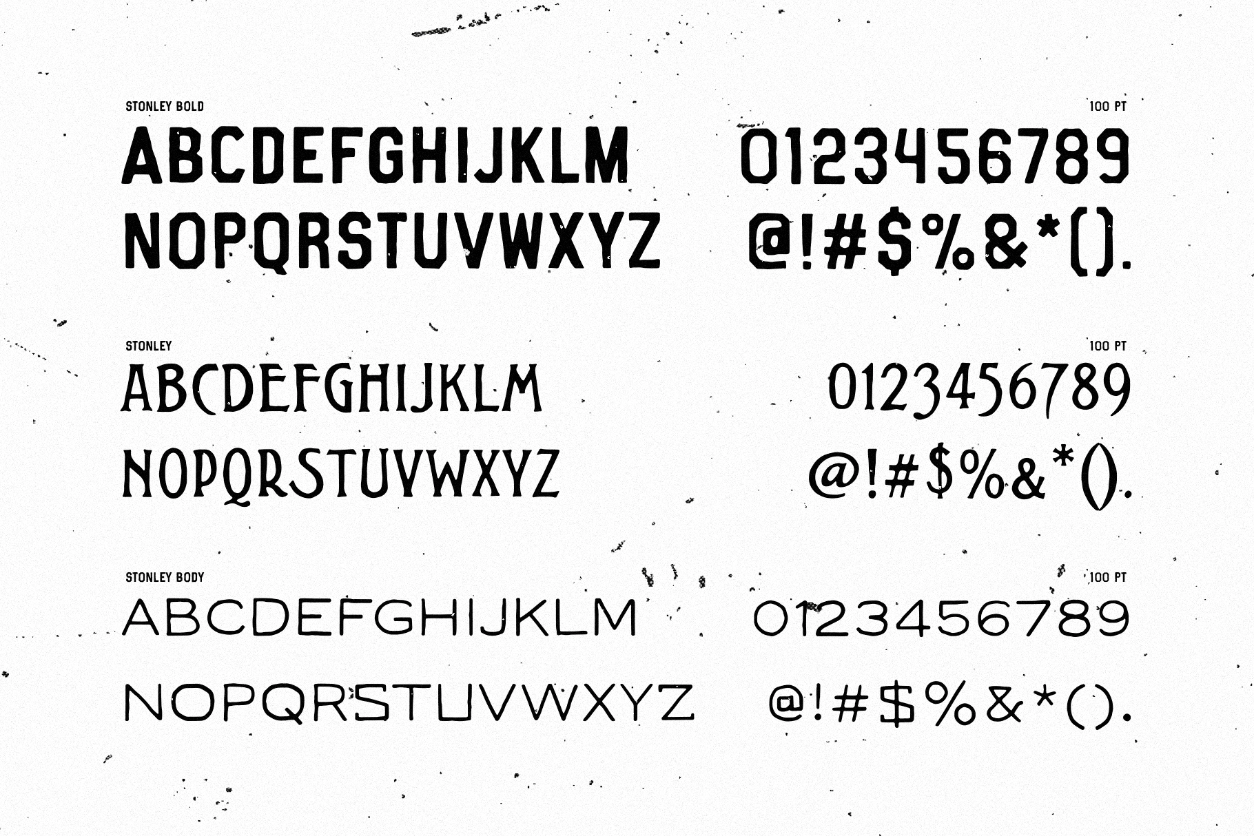 Stonley Fonts Trio